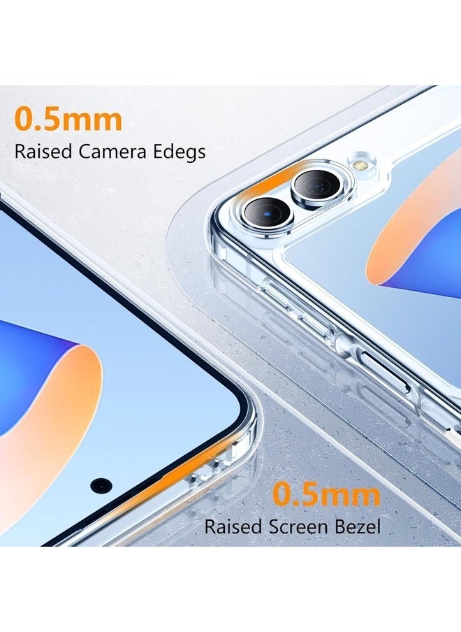 Raxoom Samsung Galaxy Z Flip 6 Slim Clear Case with Metal Chain â€“ Anti-Yellowing TPU Cover for Z Flip 6 5G (2024) - Image 5