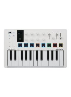 Arturia Arturia MiniLab MK3 25 Slim-key Controller- White  - Image 1