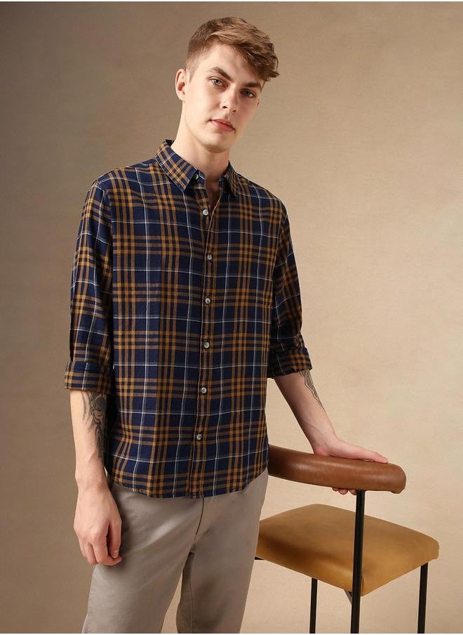Dennis Lingo Regular Fit Multi Colour Cotton Shirt – Classic and Comfortable  - Image 1