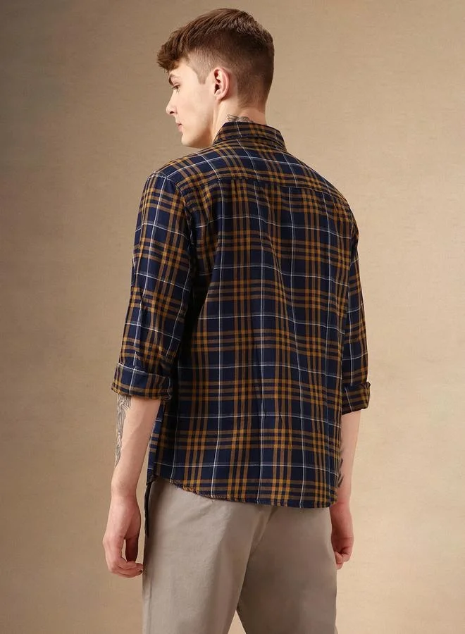 Dennis Lingo Regular Fit Multi Colour Cotton Shirt – Classic and Comfortable
