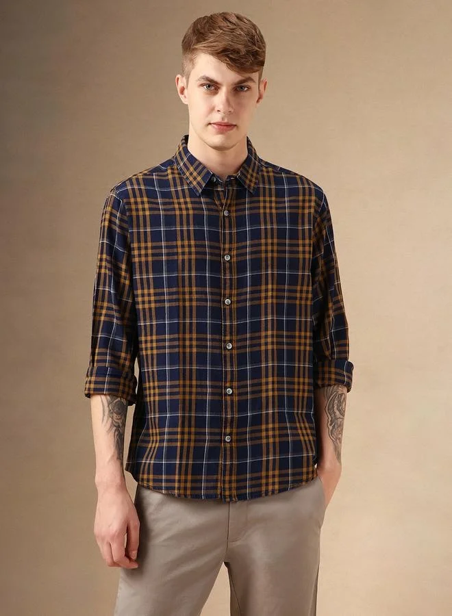 Dennis Lingo Regular Fit Multi Colour Cotton Shirt – Classic and Comfortable