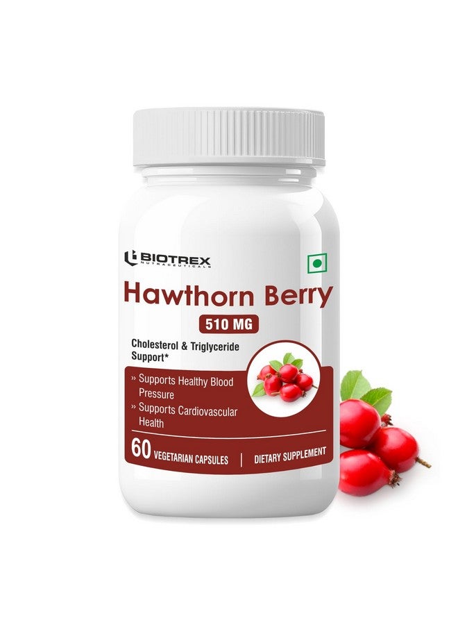 Biotrex Nutraceuticals Biotrex Hawthorn Berry 510mg - 60 Veg Capsules - Image 1