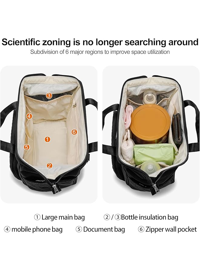 erorex Small Diaper Bag Diaper Bag For Toddlers Mini Tote For Shopping Walking Compact Backpack For Travel - Image 3