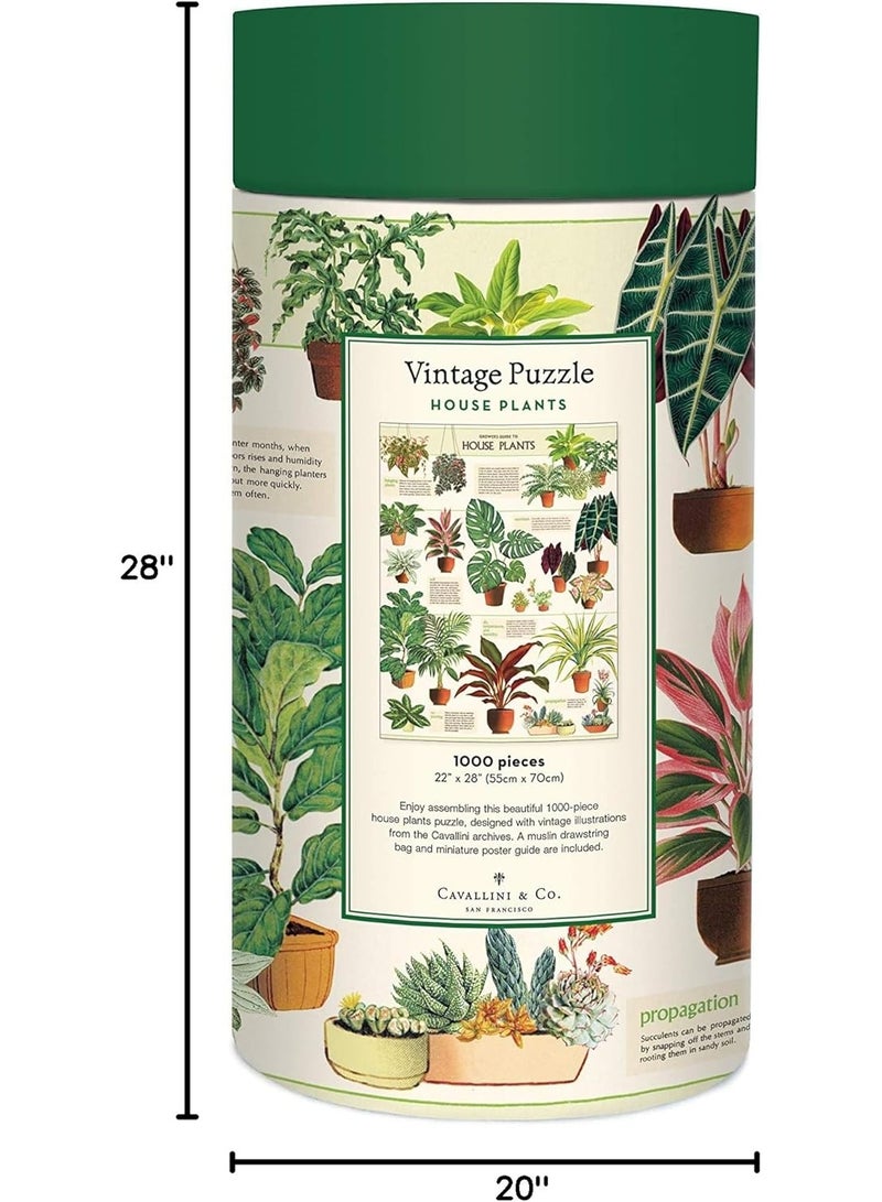 CAVANILLI & CO. Cavallini Papers & Co. House Plants 1,000 Piece Puzzle, Multi - Image 2