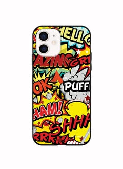 Protective Case Cover For Apple iPhone 12 Multibrand Stickers Design Multicolour