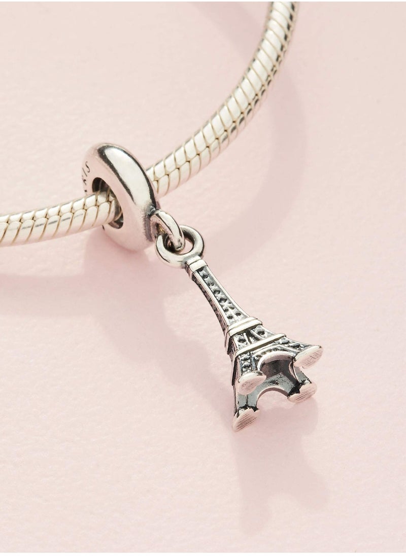 Pandora Violet PANDORA Jewelry Eiffel Tower Sterling Silver Pendant  - Image 4