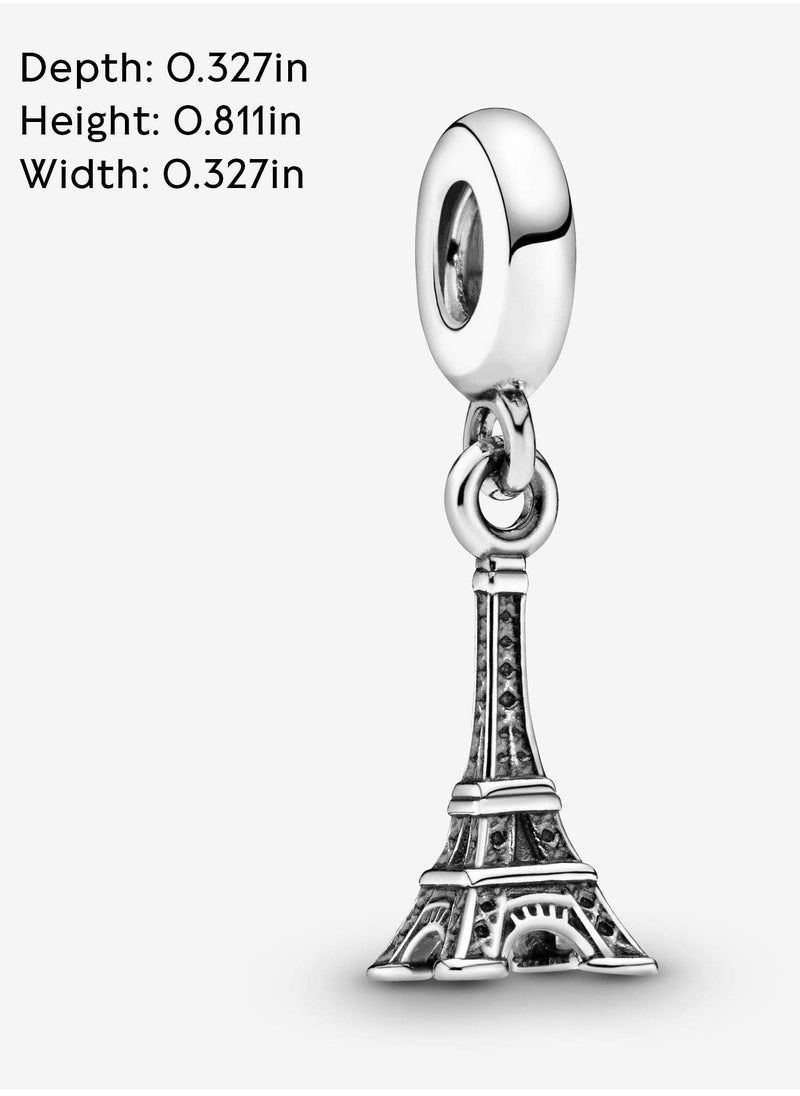 Pandora Violet PANDORA Jewelry Eiffel Tower Sterling Silver Pendant  - Image 5
