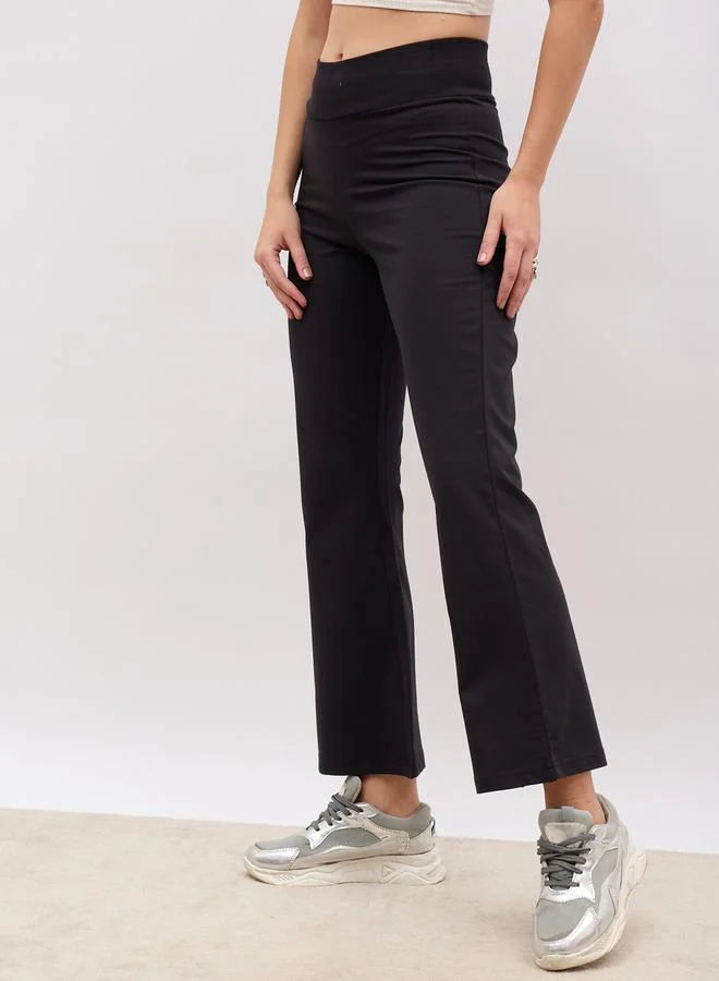 Styli Elasticated Waistband Flared Leggings