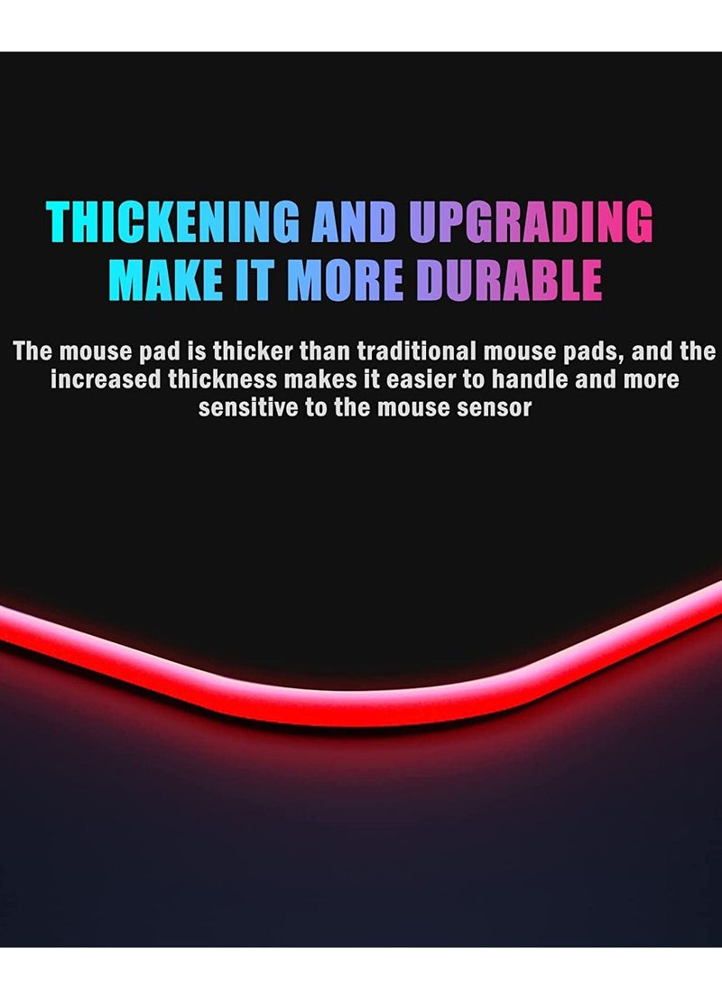Datazone - 900x400x4mm Gaming RGB Mouse Pad, Smooth Keyboard and Mouse Pad for Computers - Image 1