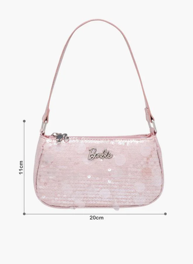 باربي حقيبة كتف مزينة بمقبض حزام