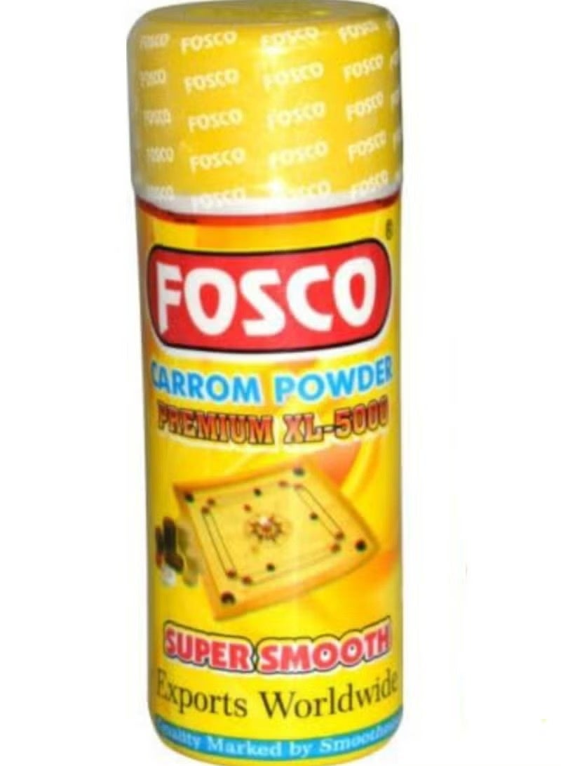 لوحة كاروم مع حامل وعملات معدنية ومضرب ومسحوق للأطفال والكبار (الحجم 32 × 32 بوصة) - Image 5