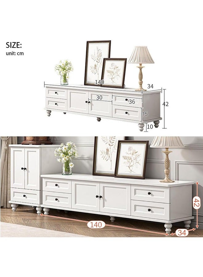 Generic Simple modern TV cabinet coffee table combination Nordic small apartment living room  furniture simple home TV cabinet floor cabinet - Image 2