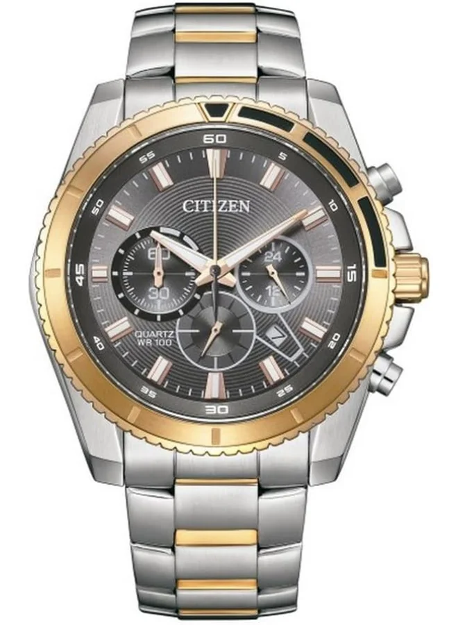 CITIZEN CITIZEN Men's Dial Stainless Steel Analog Watch 46.4Mm Gold