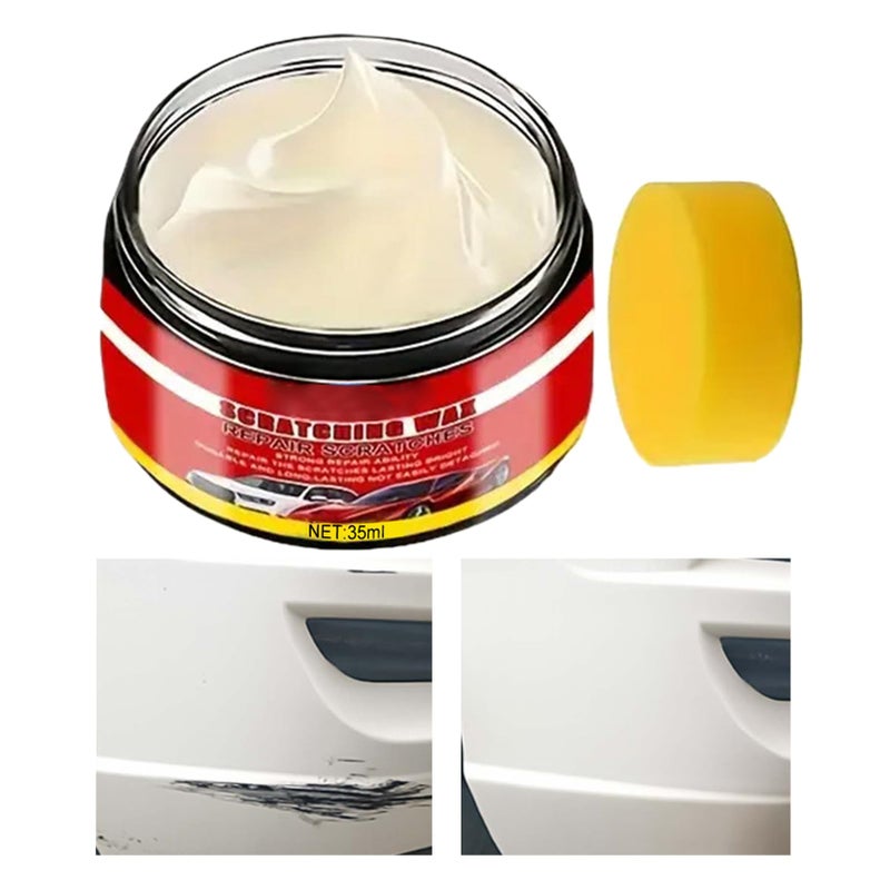 Premium Scratch Wax 60g Portable Gloss Cream Paint Repair Shine Detailing Kit - Image 2