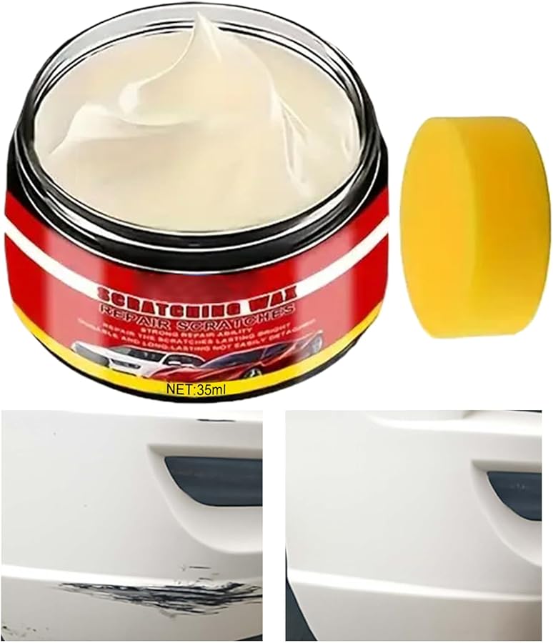 Premium Scratch Wax 60g Portable Gloss Cream Paint Repair Shine Detailing Kit - Image 1