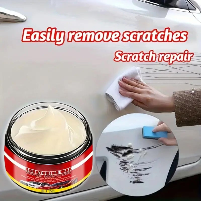 Premium Scratch Wax 60g Portable Gloss Cream Paint Repair Shine Detailing Kit - Image 4