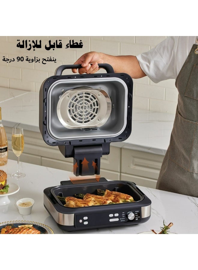 Arshia Grill Master 10-in-1 Multi-Function Electric Grill – 1750W Power – 10L Capacity - Image 3