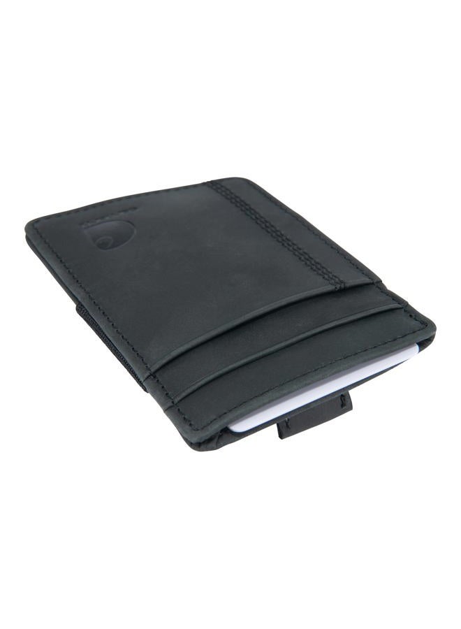 carhartt Men's Saddle Leather Front Pocket Wallet, Black, WW0241, One Size - Image 3