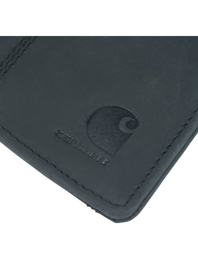 carhartt Men's Saddle Leather Front Pocket Wallet, Black, WW0241, One Size - Image 5