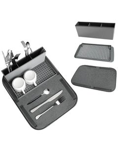 Generic Drying mat dish towel, organizer of plates, cups, spoons, forks and knives  - Image 2