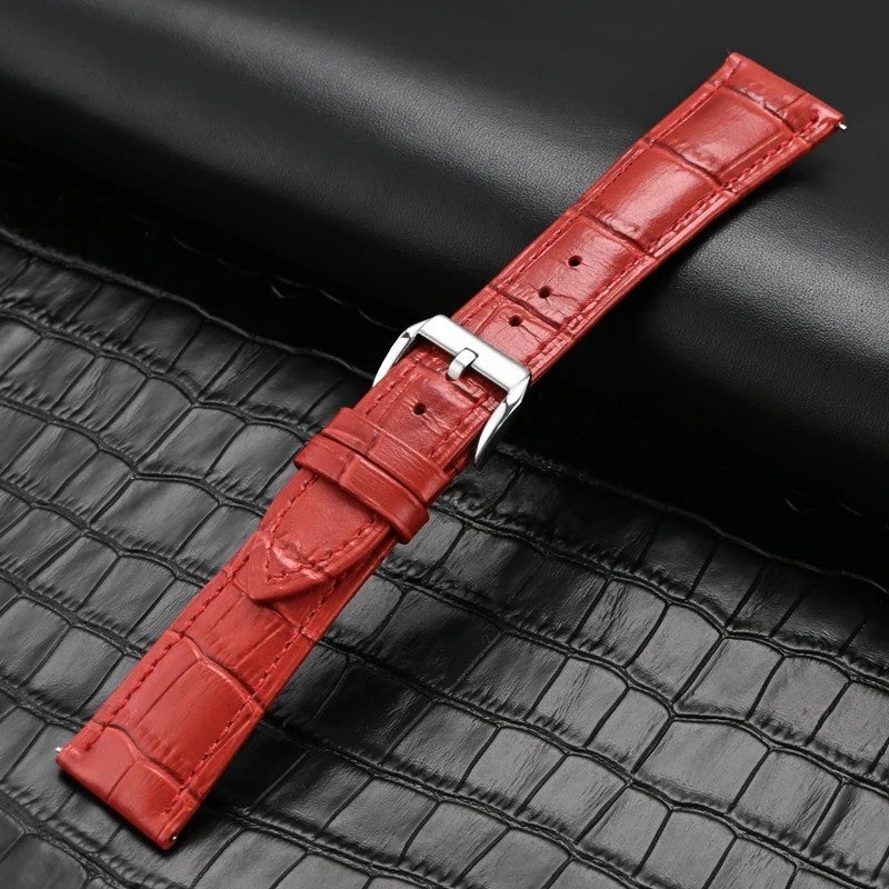 Bluejw Full Size Genuine Cowhide Leather Watch Strap for Men and Women – High Quality Replacement Watch Band in 18mm, 20mm, 22mm, 24mm Sizes - Image 1