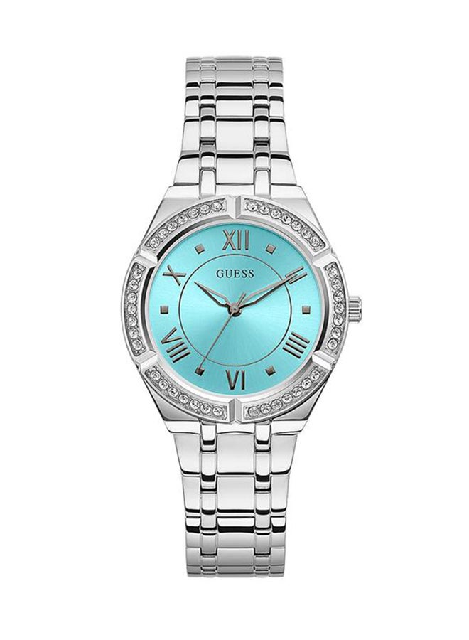 GUESS ساعة يد نسائية أنالوج دائرية من الفولاذ المقاوم للصدأ GW0033L7 - 36 مم - Image 1