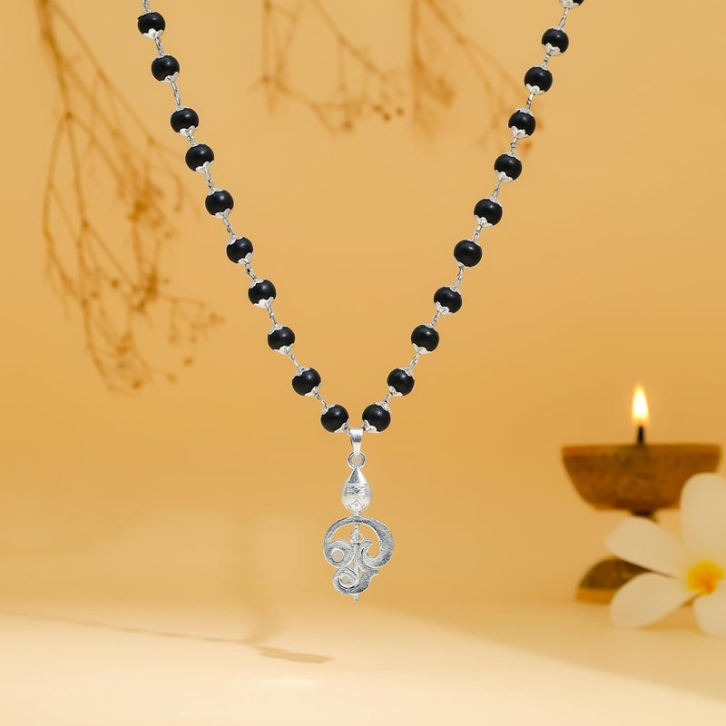 Divine Hindu Silver Lord Murugan Vel Pendant Necklace for Women - Image 2