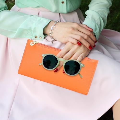 Tipmile محفظة تيمبايل ألترا سليم للنساء جلد مزدوج مع حماية RFID لحامل بطاقات الائتمان مع جيب بسحاب - Image 3