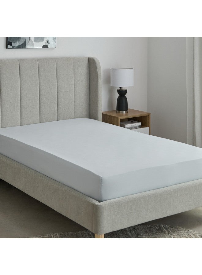 Home Box Essential Cotton Twin Fitted Sheet 120 x 200 x 36 cm  - Image 1