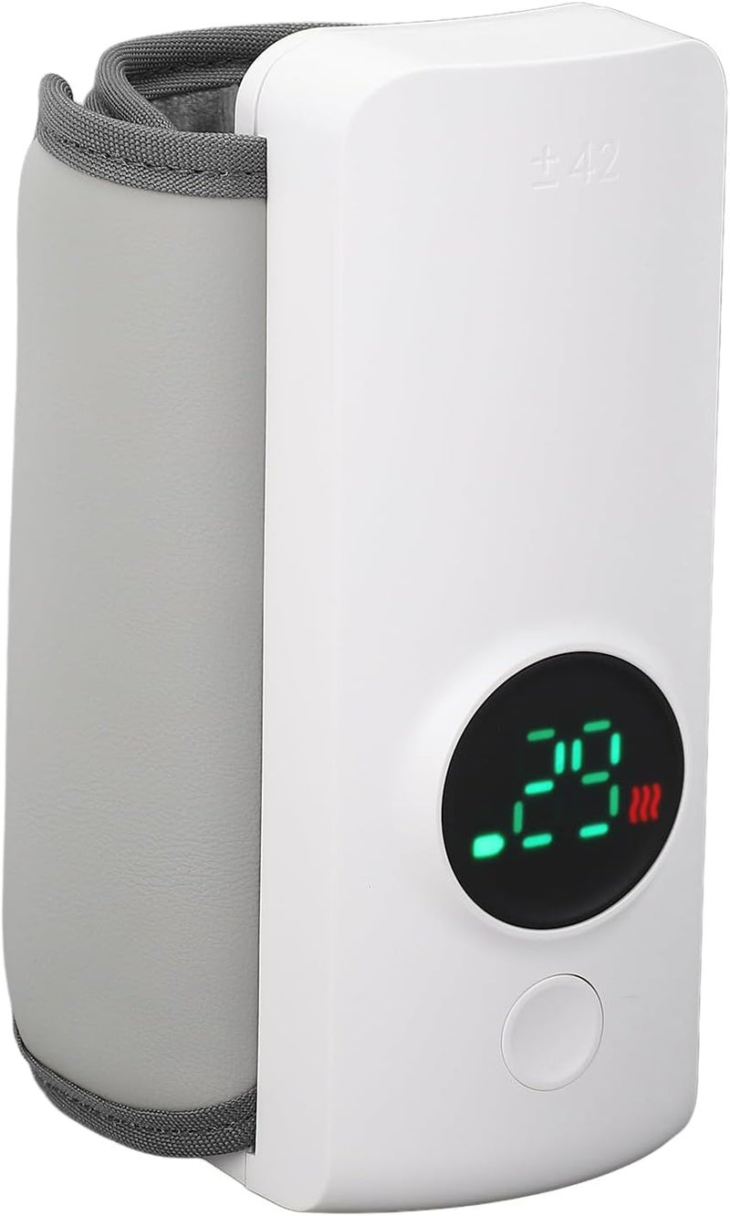 LICAEVEY Portable Bottle Warmer for Travel, Rechargeable Baby Bottle Warmer Wireless Portable Infant Milk Warmer, 6000mAh Battery Powered, Temperature Digital Display - Image 2