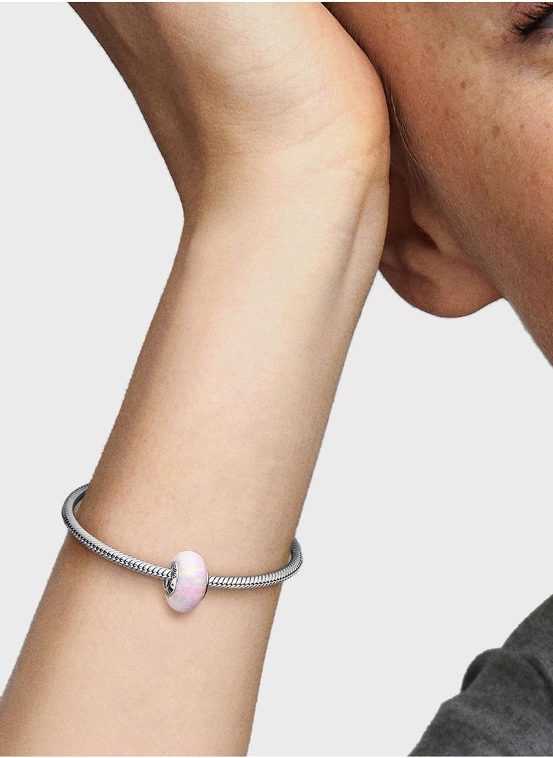 PANDORA Opalescent Pink Charm  - Image 4