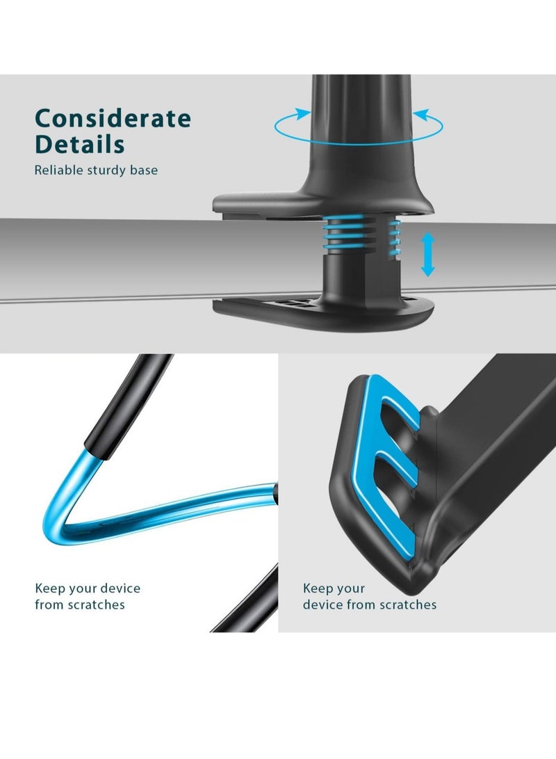 ELTRAZONE Universal Tablet Mount Holder 360 Flexible Lazy Arm Holder Clamp Mount Bracket Bed for 4"-10.6" iPad Air Pro mini, Samsung, Huawei Tab - Image 3