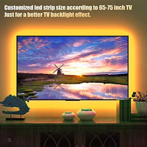 maylit Tv Led Backlight,Maylit 14.3ft Led Strip Lights for 65-75in Tv,USB Powered Tv Lights kit with Remote,RGB Bias Lighting for Room Decor - Image 4