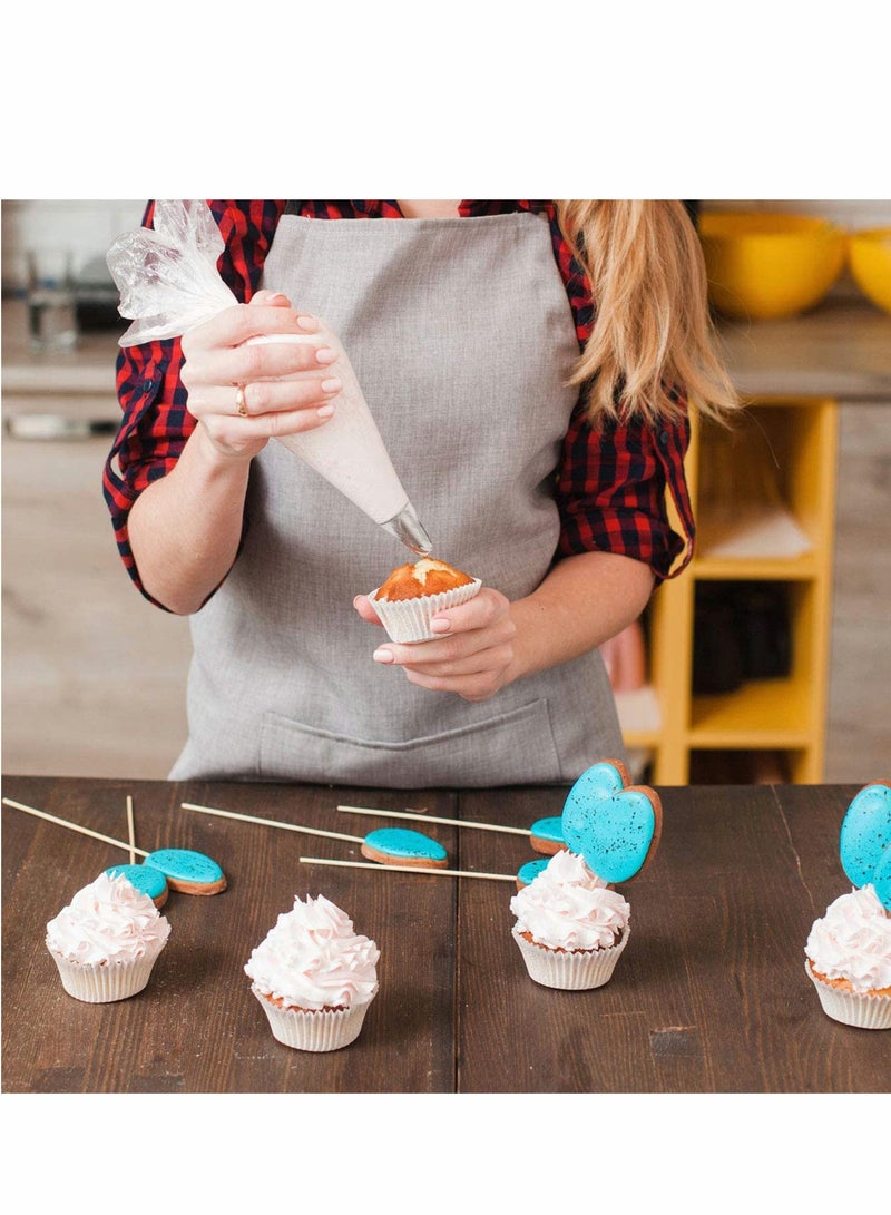 SYOSI مجموعة أدوات تزيين الكعك 62 قطعة، كيس معجنات سيليكوني قابل لإعادة الاستخدام مع 62 قوالب فوهة و 10 أكياس تزيين disposable لتزيين الكعك - Image 3