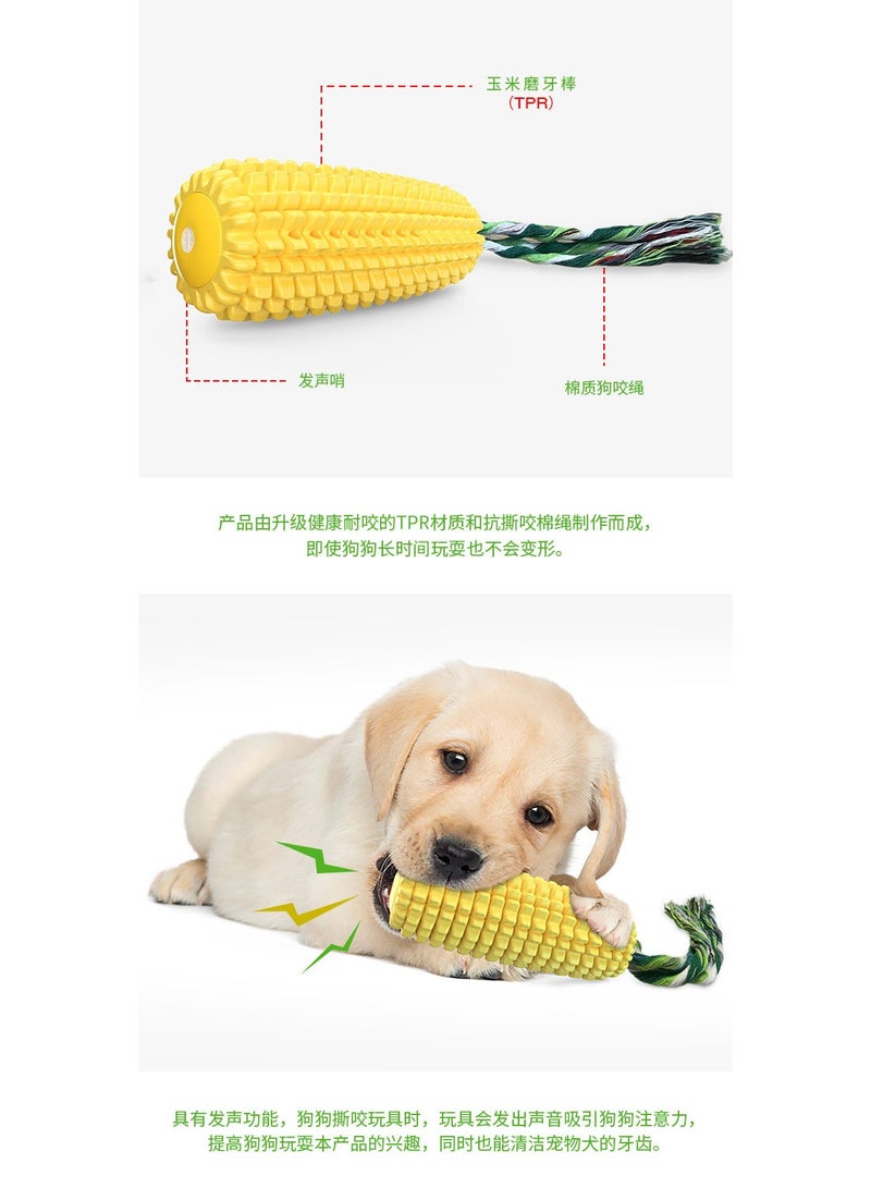 general Dog Chew Toys for Aggressive Chewers, Indestructible Tough Durable Squeaky Interactive Dog Toys, Puppy Teeth Chew Corn Stick Toy for Small Meduium Large Breed - Image 2