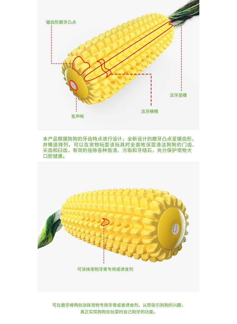 general Dog Chew Toys for Aggressive Chewers, Indestructible Tough Durable Squeaky Interactive Dog Toys, Puppy Teeth Chew Corn Stick Toy for Small Meduium Large Breed - Image 3