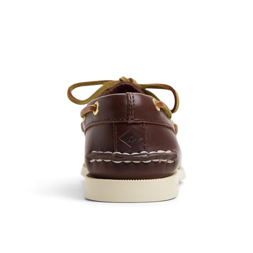 Sperry Women's Authentic Original 2-Eye Boat Shoe, Brown, 9 Wide - Image 3