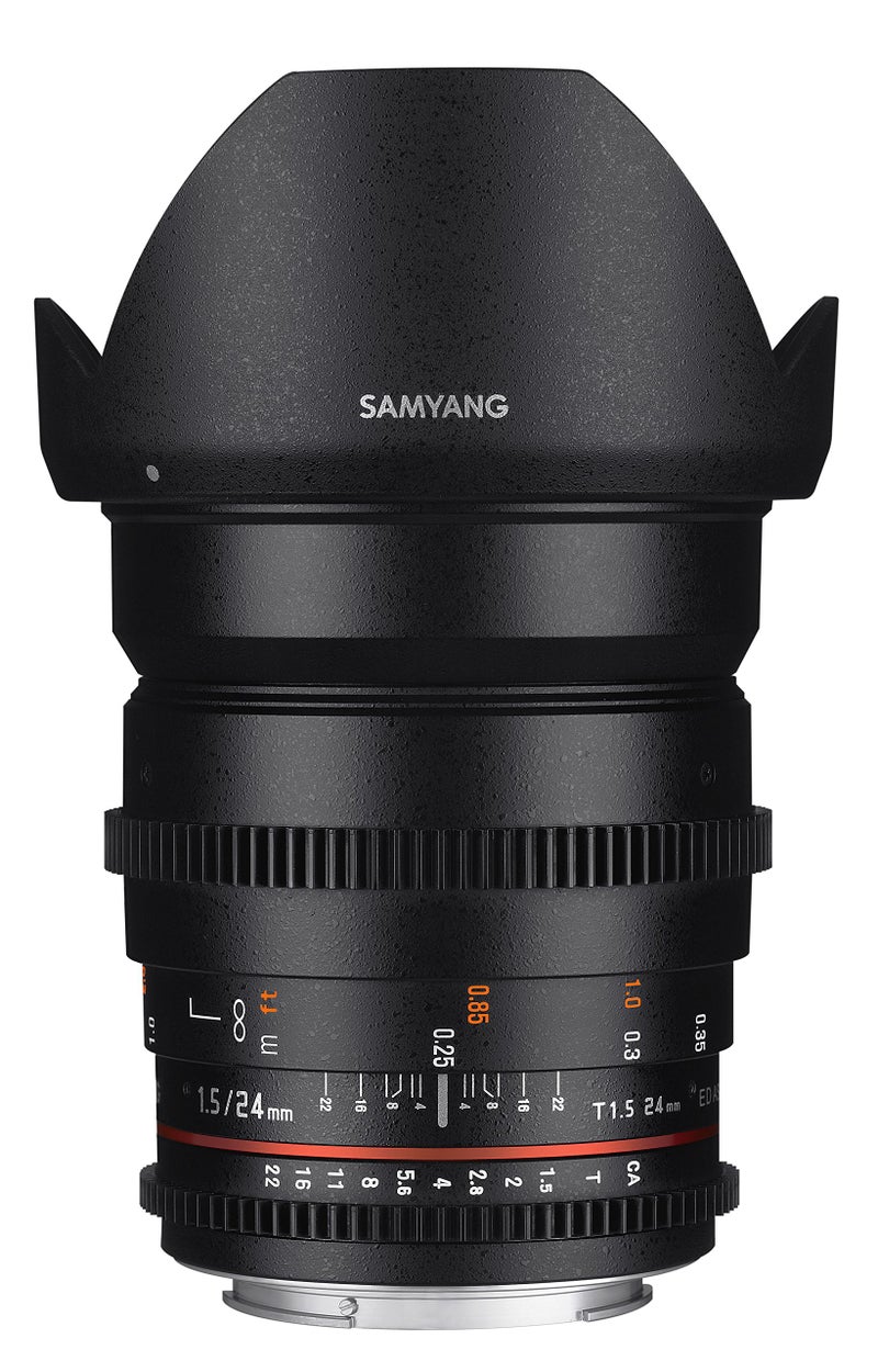 Samyang SYDS24M-N VDSLR II 24mm T1.5 Wide-Angle Cine Lens for Nikon (FX) Cameras - Image 1