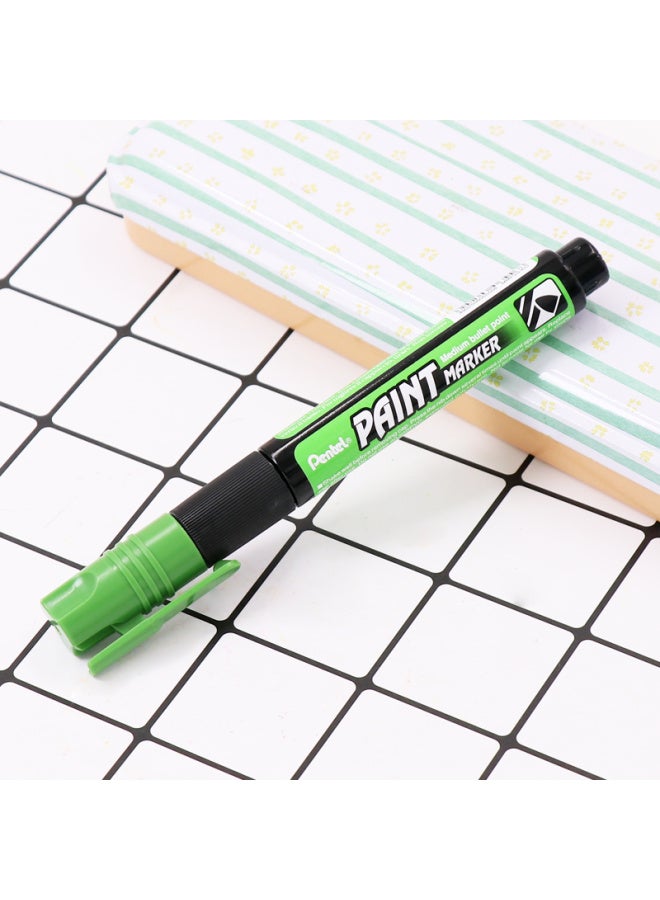 Pentel Colorful Round Tip Paint Marker Waterproof Quick-Drying Marker Bold Tip Big Character Advertising Pen Mmp20 Light Green Single Pack - Image 3