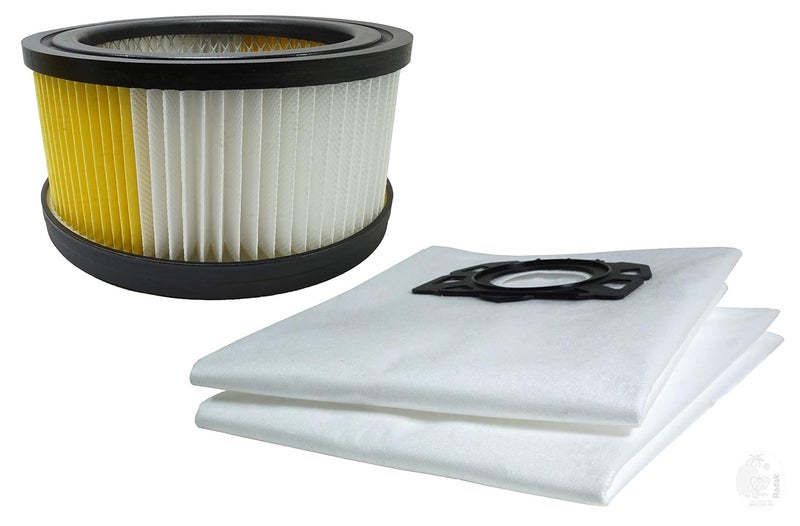 RODAK RODAK 1 Nano Coated Cartridge Filter And 2 Fleece Filter Bags Compatible With Karcher WD 4 and WD 5 Imported - Image 1