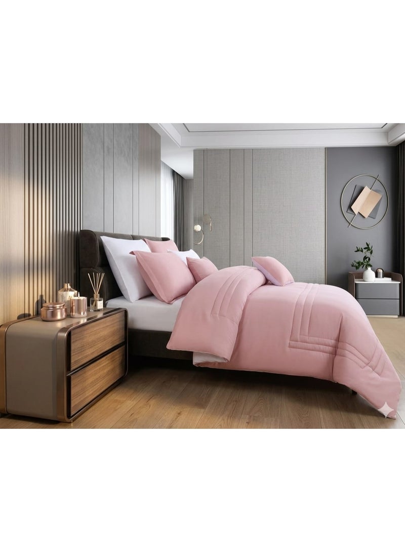 8-piece double-sided summer bed sheet set – reversible double design, ultra-soft and elegant hotel touch - Image 4
