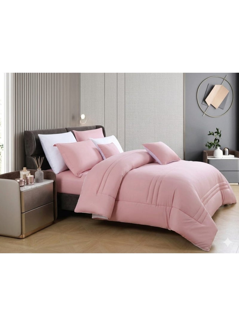 8-piece double-sided summer bed sheet set – reversible double design, ultra-soft and elegant hotel touch - Image 3