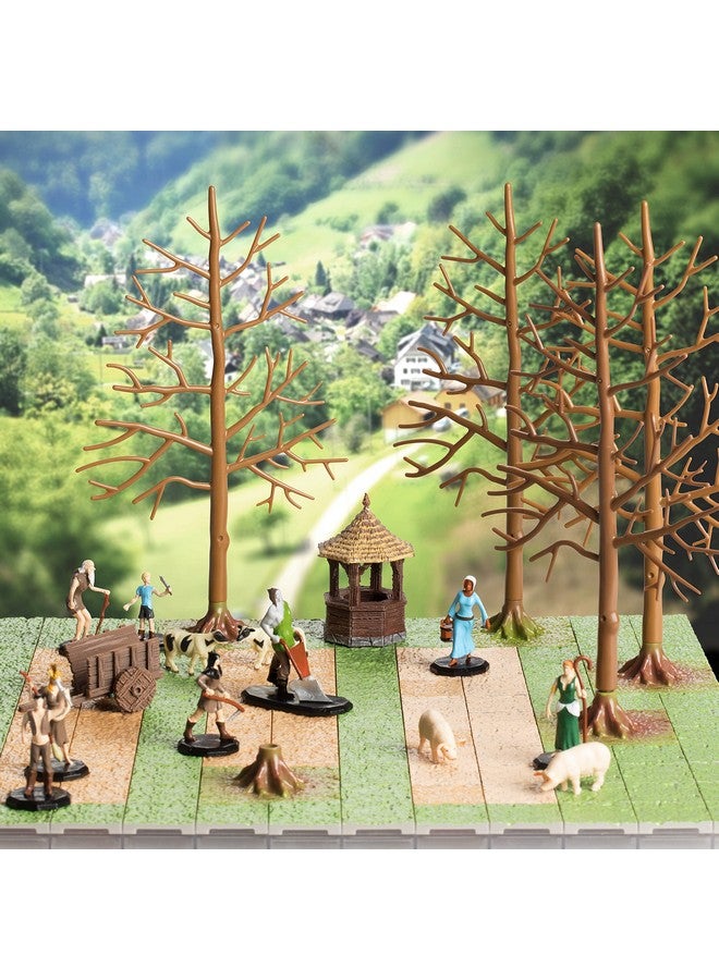 Monster Protectors Monster Townsfolk Mini Fantasy Figures - 8pc Peasant Non Player Character NPC Miniatures - 1" Hex-Sized Compatible with DND Dungeons and Dragons, Pathfinder and All RPG Tabletop Games  - Image 4