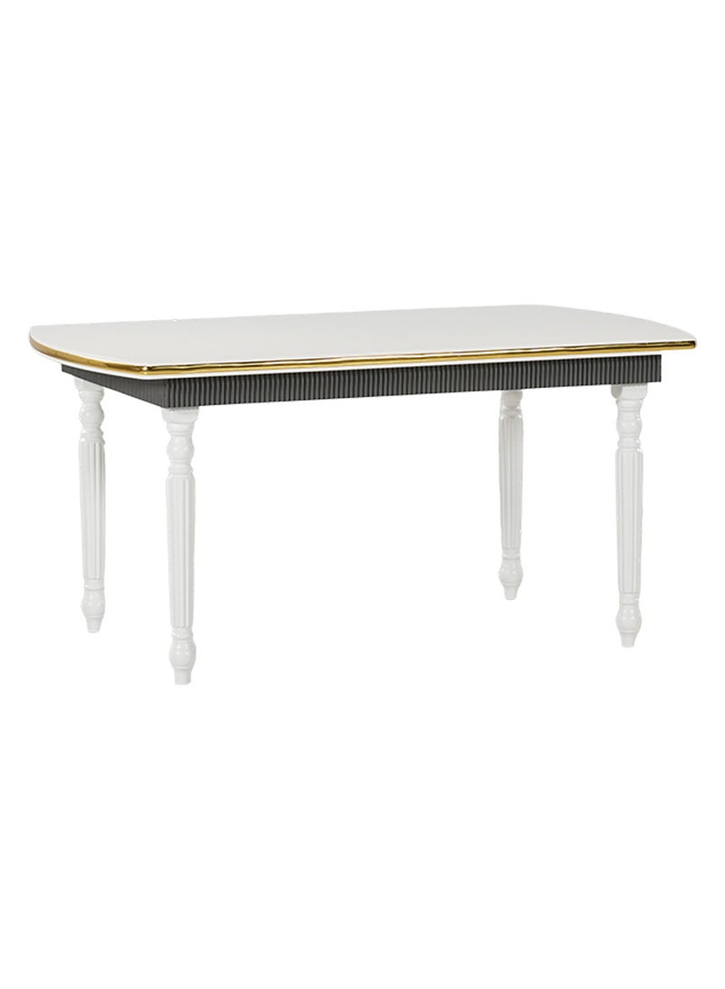 Royaloak Weston Wooden Dining Set 6 Seater | Dining Set with Cushioned Seats & Backrest for Comfort |  Solid Wood Legs | Elegant Turned Fluted Design for Lasting Look & Appeal - Image 5