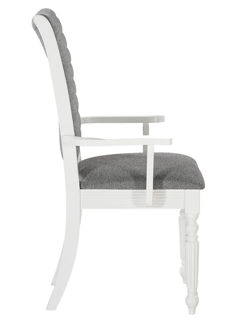 Royaloak Weston Wooden Dining Set 6 Seater | Dining Set with Cushioned Seats & Backrest for Comfort |  Solid Wood Legs | Elegant Turned Fluted Design for Lasting Look & Appeal - Image 4