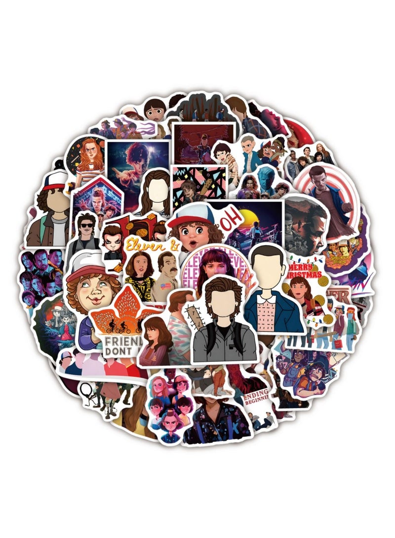 ملصقات فينيلية مقاومة للماء من Stranger Things 4 مكونة من 50 قطعة