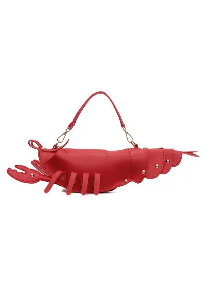 Ueeksry Cute 3D Lobster Shoulder Bag Crossbody Bag, Novelty Purse, Unique Animals Shaped Handbag for Women Girls - Image 1