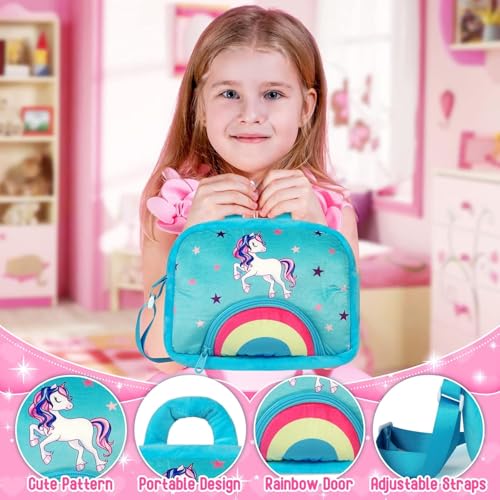 KMUYSL Toys for 18 Months Year Old Girls Plush Stuffed Animal with 5 Unicorn Babies in Plush Bag Toy Soft Plush Toys Set Christmas Birthday Gifts for 2 3 4 5 6 7 8 Girls Boys Baby Toddler Kids - Image 5