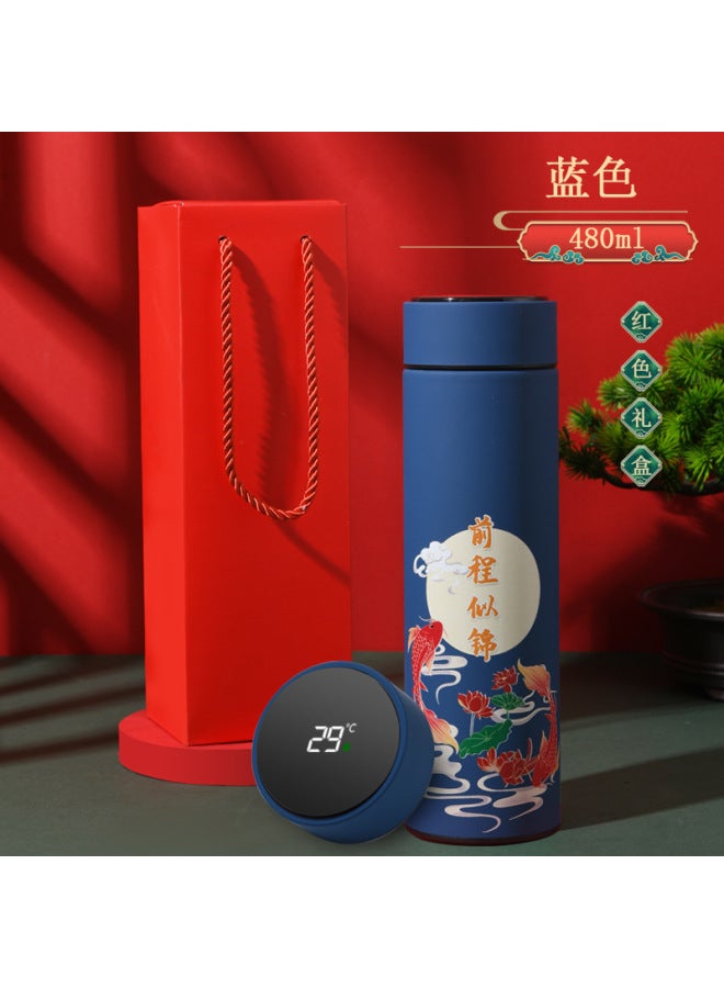 Strict Selection Of New Guofeng 304 Stainless Steel Intelligent Temperature Display Thermos Cup Business Gift Cup Office Straight Cup