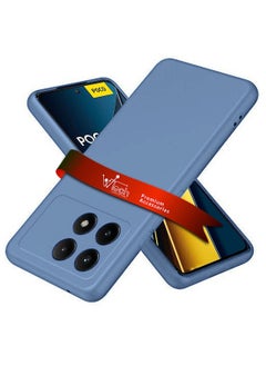 Wtech Soft Liquid Silicone Case Cover For Xiaomi Poco X6 Pro 5G 2024 Grey  - Image 1